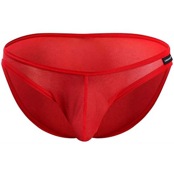 NEW COCKSOX men's mesh brief in fiery red - Picture 1 of 1